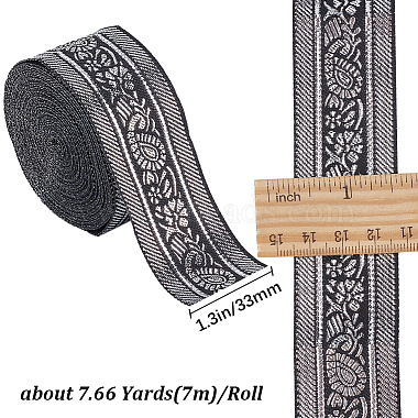 7m de rubans plats en polyester de style ethnique(OCOR-WH0003-010C)-2
