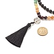 Collar budista de piedras preciosas de 7 chakra(NJEW-JN03856)-4