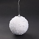 boule de noel mousse & plastique imitation perle pendentif décoration(FIND-G056-01D)-4