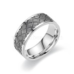 201 Stainless Steel Cross Pattern Finger Rings for Men, Stainless Steel Color, US Size 9(18.9mm)(FS-WGDD078-13)