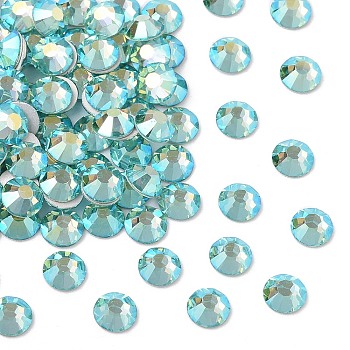 Preciosa&reg MAXIMA Crystal No Hotfix Flatback Stones, Czech Crystal, Dura Foiling, Round(438 11 615 Chaton Rose), 50005 200 Caribbean Sea AB, SS6(1.9~2.1mm)