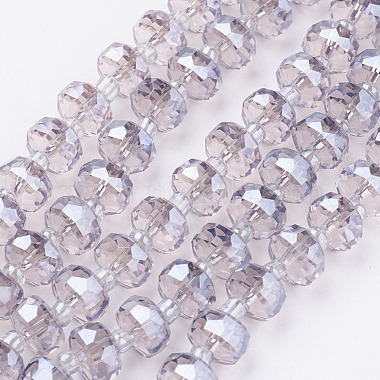 8mm Thistle Flat Round Glass Beads