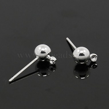 Postes de oreja de bola de lat&oacute;n(KK-C227-01S)-1