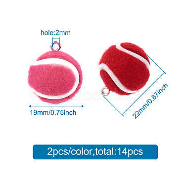 14Pcs 7 Colors Cloth Fabric Pendants(FIND-TA0001-59)-5