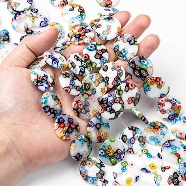 Handmade Millefiori Glass Beads Strands(LK140)-7