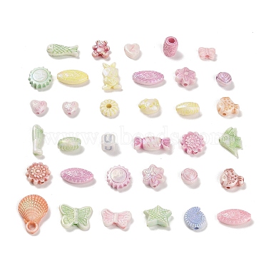 Mixed Color Mixed Shapes Plastic Beads
