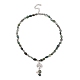 Natural Moss Agate & Pearl & Cubic Zirconia Tree of Life Pendant Necklace(NJEW-JN04335-02)-3