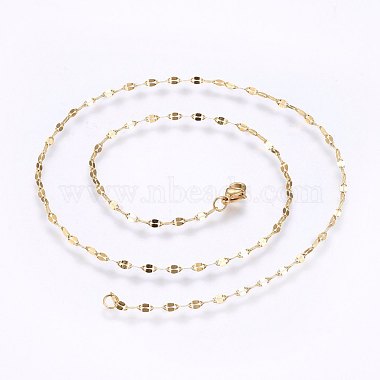 304 Stainless Steel Chain Necklaces(MAK-L015-27B)-2