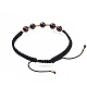 Adjustable Natural Garnet Braided Bead Bracelets(BJEW-JB04599-01)-2