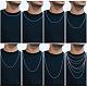 925 Sterling Silver Thin Dainty Link Chain Necklace for Women Men(JN1096A-02)-4