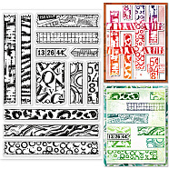 Custom PVC Plastic Clear Stamps, for DIY Scrapbooking, Photo Album Decorative, Cards Making, Mixed Shapes, 160x110x3mm(DIY-WH0448-0509)