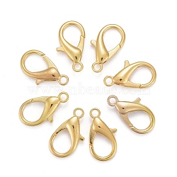 Zinc Alloy Lobster Claw Clasps, Parrot Trigger Clasps, Cadmium Free & Nickel Free & Lead Free, Golden, 21x12mm, Hole: 2mm(X-E107-G-NF)