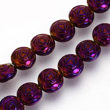 Electroplate Non-magnetic Synthetic Hematite Beads Strands(G-Q486-67)-3