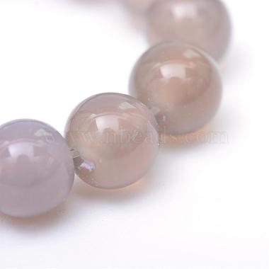 Round Natural Grey Agate Bead Strands(G-R345-8mm-07)-4