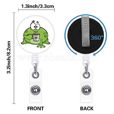 Flat Round ABS Plastic Badge Reel(JEWB-WH0036-007)-2