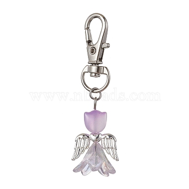 Lilac Angel & Fairy Glass Pendant Decorations