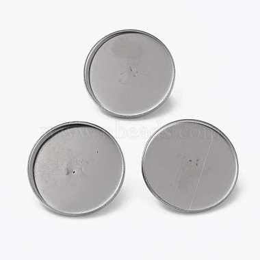 Stainless Steel Color 304 Stainless Steel Brooch Base Settings