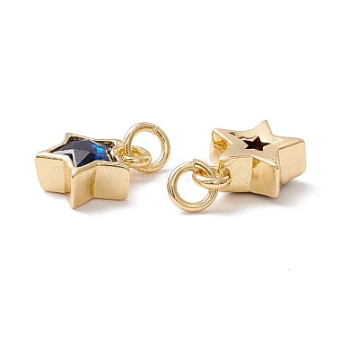 Brass Cubic Zirconia Charms(FIND-Z005-02)-3