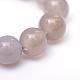 Round Natural Grey Agate Bead Strands(G-R345-8mm-07)-4