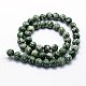 Chapelets de perles en jaspe à pois verts naturels(X-G-I199-30-10mm)-2