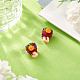 2Pcs Handmade Lampwork Bumpy Beads(LAMP-TA0002-51B)-4