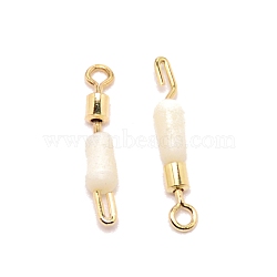 Brass Fishing Rolling Bearing Connector, with Silicone Rolling Barrel Fishing, Fishing Swivels Tackle Accessories, Linen, 14.5x2mm, Hole: 1.2mm(FIND-WH0081-49B-02)