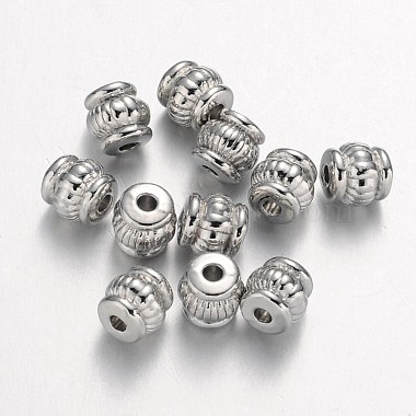 Platinum Lantern Alloy Spacer Beads