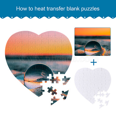 Paper Heat Press Thermal Transfer Crafts Puzzle(AJEW-TA0001-20)-4