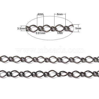 Iron Handmade Chains Figaro Chains Mother-Son Chains(CHSM003Y-B)-2