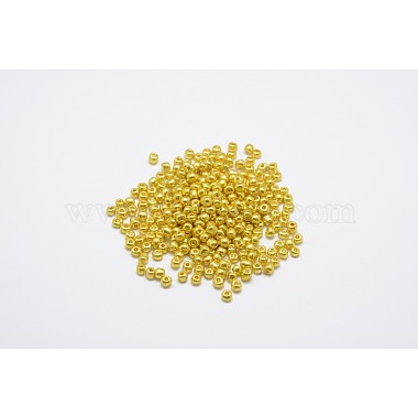 4mm Gold Glass Beads