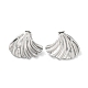 Non-Tarnish Shell Shape 304 Stainless Steel Stud Earrings for Women(EJEW-L272-021P)-1