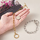 304 Stainless Steel Paperclip Chain Bracelets(BJEW-TA0003-04)-6