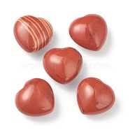 Natural Red Jasper Heart Love Stone, Pocket Palm Stone for Reiki Balancing, 24.5~25.5x25~26x13.5~15mm(G-G973-07B)