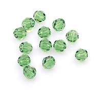 Austrian Crystal Beads, 8mm Faceted Round, Erinite, hole: 1mm(X-5000_8mm360)