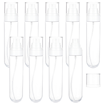 Plastic Portable Refillable Spray Bottle, Travel Fine Mist Atmoizers, Clear, 17.5cm, Capacity: 100ml(3.38fl. oz)