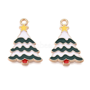 Christmas Theme Alloy Enamel Pendants(ENAM-T020-10I)-2