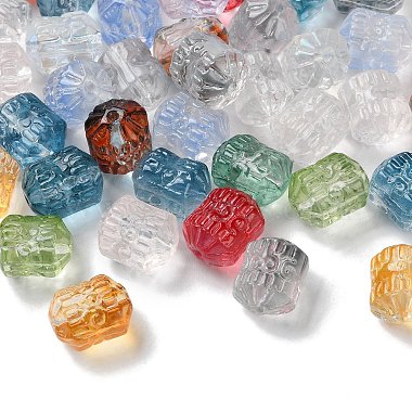 Mixed Color Column Glass Beads