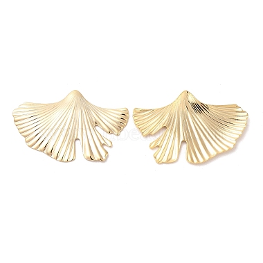 Real 24K Gold Plated Leaf Brass Cabochons