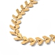 Enamel Ear of Wheat Link Chains Bracelet(BJEW-P271-02G)-4