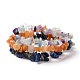 Chip Natural Gemstone Beaded Stretch Bracelets Sets(BJEW-JB05700)-1