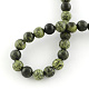 Rangées de perles rondes en dentelle serpentine naturelle / verte(X-G-E334-6mm-14)-5