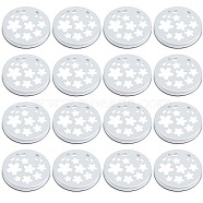 Aluminum Screw Cover, Scented Candle Lid, Flat Round, Sakura Pattern, 71x13mm, Inner Diameter: 67mm(FIND-WH0126-116B)