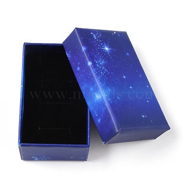 Starry Sky Pattern Cardboard Jewelry Boxes(CBOX-WH0003-15D)-2