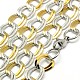 Fashionable 304 Stainless Steel Double Link Chain Necklaces(STAS-A028-N058C)-2