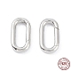 Rhodium Plated 925 Sterling Silver Spring Gate Rings(X-STER-K173-24P)-1