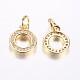 Long-Lasting Plated Brass Micro Pave Cubic Zirconia Charms(ZIRC-F069-35G)-2