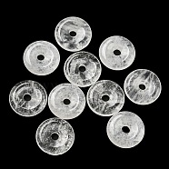 Natural Quartz Crystal China Safety Buckle Pendants, 15~16x3~4mm, Hole: 3mm(G-B052-09)
