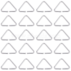 201 Stainless Steel Triangle Linking Ring, Buckle Clasps, Quick Link Connector, Fit for Top Drilled Beads, Webbing, Strapping Bags, Stainless Steel Color, 10.5x14x1mm, Inner Diameter: 8x11mm, 400pcs/box(STAS-SC0006-23A)