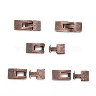 Tibetan Style Snap Lock Clasps(TIBE-LF11313Y-R-LF)-2