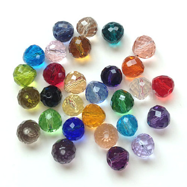 6mm Mixed Color Round Glass Beads
